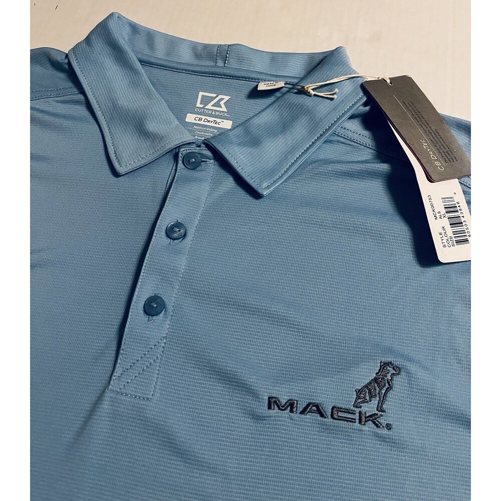 NWT Mack Trucks Dog Logo Short Sleeve Polo Shirt XL Rig Anthem Pioneer Company